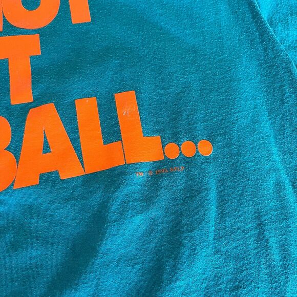 VTG 1995 Miami Dolphins It’s Not Just Football Shirt Nutmeg‎ Lee Mens Size Large - Picture 4 of 9